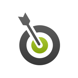 Arrow hitting a target